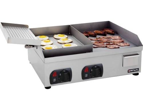 Anvil Table Top Electric Gillers RibbedFlat 600mm